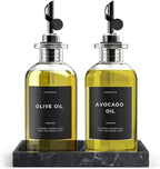 Verspace - Clear Glass Olive Oil Dispenser Bottles by Verspace