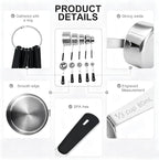 Bopei Measuring Cups and Spoons Set Stainless Steel 10 Piece - Image 6