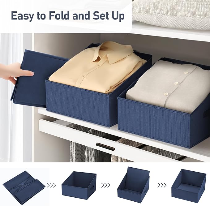 DIMJ Closet Storage Bins 12 Pack - Image 4