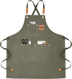 OUNLEN Chef Apron for Men Women Canvas Aprons by OUNLENAPRON
