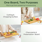 Keechee Kitchen Essentials Natural Bamboo Cutting Board XL - Image 2