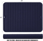 Large 24" x 18" Silicone Dish Drying Mat - Image 2