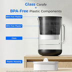 Waterdrop PT-09BL 10-Cup Large Glass Water Filter Pitcher, Eco-Friendly - Image 6