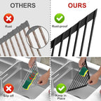 MERRYBOX Triangle Roll Up Dish Drying Rack Over The Sink, 2025 Anti-Rust Sink - Image 2