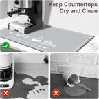 CooRug Absorbent Coffee Mat, Fashion Dish Drying Mat - Image 3