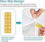 Vtopmart 2 Pack Stackable Storage Drawers, Plastic Organizers Bins - Image 7