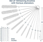 Ixiaoyoo Straw Cleaner Brush Set, 12-Piece 11.8 Inch Long Botthle Cleaning Brush - Image 8