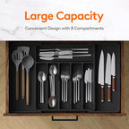 Lifewit Silverware Drawer Organizer, Expandable Utensil Tray - Image 2