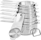 DOTINGHUX 8 Pcs Stainless Steel Measuring Cups Set, Kitchen Measuring Cup by DOTINGHUX