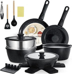 BECIGAR Nonstick Ceramic Cookware Set 21PCS by BecigarCookware