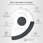 5-in-1 Dough Scraper & Flexible Bowl Scraper by Nextrend, Bread Scraper - Image 3