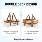 TOURIT Double Decker Insulated Casserole Carrier - Image 2