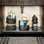madesmart Antimicrobial 2-Tier Organizer Multi-Purpose Slide-Out Storage - Image 2