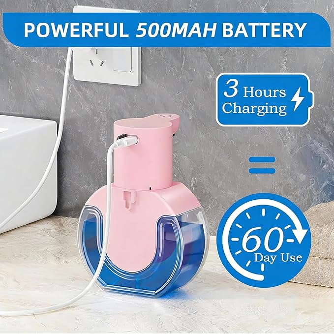 Automatic Soap Dispenser Touchless, Rechargeable Foaming Soap Dispenser - Image 7