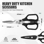 WORKPRO Kitchen Scissors, All Purpose Kitchen Shears - Image 2