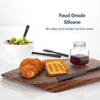 ChefAide 5 Pieces Silicone Spatula Set, Food Grade Rubber Spatula, Upgrade - Image 6