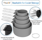 TILUCK Measuring Cups & Spoons Set, Stackable Cups and Spoons, Nesting Measure - Image 4