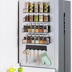 Mystozer 5 Pack Moveable Magnetic Spice Rack Organizer by Mystozer
