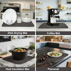 2-Pack Dish Drying Mat 18 x 24 inches – XL Drying Matt Kitchen Counter - Image 5