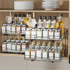BOIVSHI 2-Tier Pull Out Spice Rack, Spice Rack Organizer, Pull Out Spice Racks - Image 8