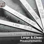 Deiss PRO Heavy Duty Stainless Steel Measuring Spoons - Image 8