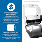 San Jamar Classic Element Paper Towel Dispenser Fits All Core Sizes - Image 3