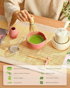 Maestri House Pink Matcha Whisk Set, 7-Pc Complete Matcha Kit - Image 2