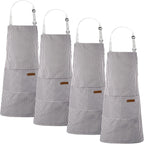 Handepo 4 Pcs Kitchen Aprons by Handepo