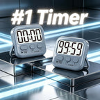 Antonki 2 Pack Digital Timer for Kids, Magnetic Countdown Kitchen Timers for - Image 2