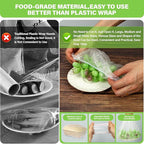 3rd Upgraded Plastic Bowl Covers, 3 Sizes Plastic Covers - Image 5