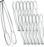 Plasticpro 12'' Serving Tongs Heavy Duty Reusable Kitchen and BBQ Clear Serving by PLASTICPRO