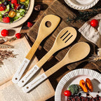 Wooden Spoons for Cooking Bamboo Utensils Set - Image 7
