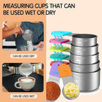 Magnetic Measuring Cups, 7 Stainless Steel Nesting Measuring Cup Set - Image 3