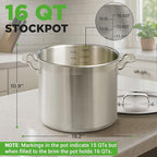 NutriChef 16-Quart Stainless Steel Stockpot - Image 2