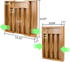 Expandable Acacia Kitchen Drawer Organizer - Image 2