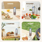 Gravity Electric Salt And Pepper Grinder, Automatic Salt And Pepper Grinder - Image 7