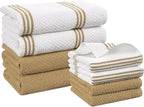 Casa Platino Kitchen Dish Cloths and Dish Towels, Soft and Stylish Helpers by CasaPlatino