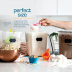 Storeganize Flour Sugar Storage Containers Great Rice Canisters Sets - Image 4
