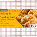 2PCS Cooling Racks for Cooking and Baking by QukakaHomeCare