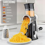 Zulay Kitchen Rotary Cheese Grater 5 Blade Cheese Shredder - Image 3