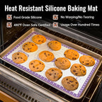 Silicone Pastry Mat with 10 Useful Recipes, Silicone Mat - Image 6