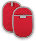 KitchenAid Asteroid Pot Holder 2-Pack Set, Fire Red by KitchenAid