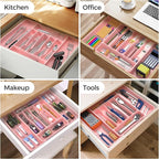 ukeetap Extra Large Expandable Silverware Organizer, BPA-Free Food-Safe Cutlery - Image 8