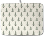 Christmas Tree Dish Drying Mat Winter Xmas Holiday Drying Mats Microfiber by Kwlegh
