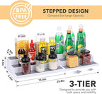 CiWiVOKi 3 Tier Expandable Spice Rack Organizer, Adjustable Length 14.6In-25.8In - Image 2