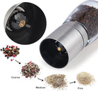 Gulex® Pepper Grinder Pepper Mill, Salt Grinder Refillable, Adjustable - Image 5
