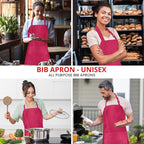 Utopia Kitchen 10 Pack Bib Apron Adjustable - Image 4