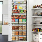 ElegantArray 8-Tier Pantry Door Oragnizer, Over The Door Pantry Organizer Rack by Unknown