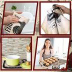 Leinuosen 6 Barn Farm Farmhouse Kitchen Decor Dish Towels Oven Mitts and Pot - Image 6