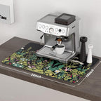 Rnivvi Coffee Mat, Hide Stain Rubber Backed Absorbent Dish Drying Pad - Image 2